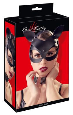 Bad Kitty Catmask Strass - Sinnliche Kopfmaske mit Katzenohren