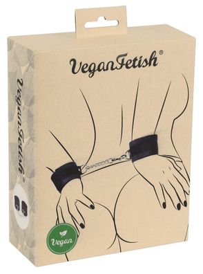 Vegan Fetish Handfesseln - Abnehmbare Kette, 100% vegan