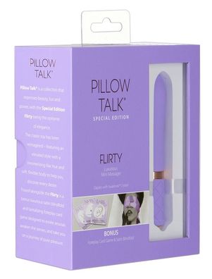 Pillow Talk Flirty - Vibrator inkl. Kartenspiel & Satinschal