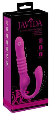 Javida Stoß-Vibrator mit Klitoris-Stimulation