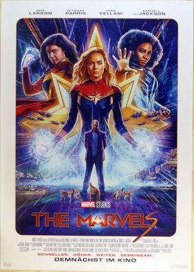 The Marvels - Original Kinoplakat A1 - Brie Larson, Iman Vellani - Filmposter
