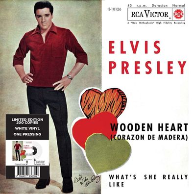 Elvis Presley (1935-1977): Wooden Heart (Limited Edition) (White Vinyl) - - ...