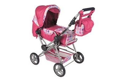 Pu-Wagen Kuschel Wg/ Hw310 Circ./ Hot Pink Toytoytoy