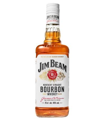 Jim Beam Kentucky Straight Bourbon Whiskey (, 0,7 Liter) (40 % Vol., hide)