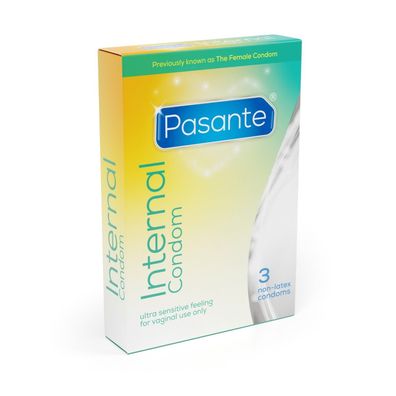 3x Frauenkondome Pasante Femidom - Verhütung Female Condom Kondom latexfrei