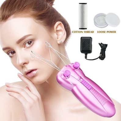 Elektrischer Gesichtshaarentferner für Damen - Schmerzfreies Threading und Rasur
