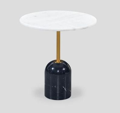 Weiß-Schwarzer Couchtisch Kaffeetisch Designer Wohnzimmer Möbel Tische