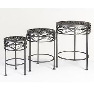 Metall Blumentisch 3Er Set 20-32 Cm