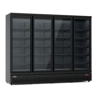 Kühlschrank 4 Glastüren schwarz JDE-2025 Liter