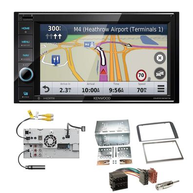 Kenwood Navigationssystem Apple CarPlay HDMI für Alfa Romeo 147 2000-2010 silber