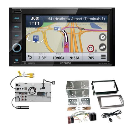 Kenwood Navigationssystem Apple CarPlay HDMI für Alfa Romeo Mito bis 2013 silber