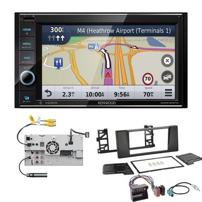 Kenwood Navigationssystem Apple CarPlay HDMI für BMW 5er E39 schwarz Quadlock