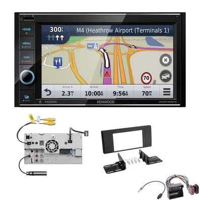 Kenwood Navigationssystem Apple CarPlay HDMI für BMW X5 2000-2006 schwarz