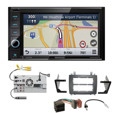 Kenwood Navigationssystem Apple CarPlay HDMI für Cadillac CTS 2002-2007 schwarz