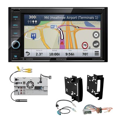 Kenwood Navigationssystem Apple CarPlay HDMI für Chrysler 300C 2008-2010 schwarz