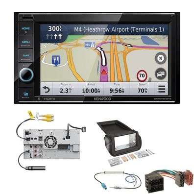 Kenwood Navigationssystem Apple CarPlay HDMI für Citroen Nemo ab 2008 schwarz
