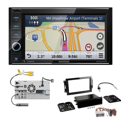 Kenwood Navigationssystem Apple CarPlay HDMI für Dodge Caliber 2006-2010 schwarz
