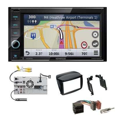 Kenwood Navigationssystem Apple CarPlay HDMI für Fiat Doblo ab 2010 schwarz