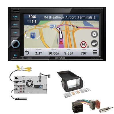 Kenwood Navigationssystem Apple CarPlay HDMI für Fiat Fiorino ab 2008 schwarz