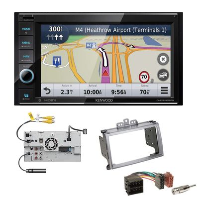 Kenwood Navigationssystem Apple CarPlay HDMI für Hyundai i20 2009-2012 silber
