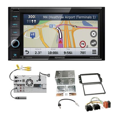 Kenwood Navigationssystem Apple CarPlay für Chevrolet Epica 2006-2011 schwarz