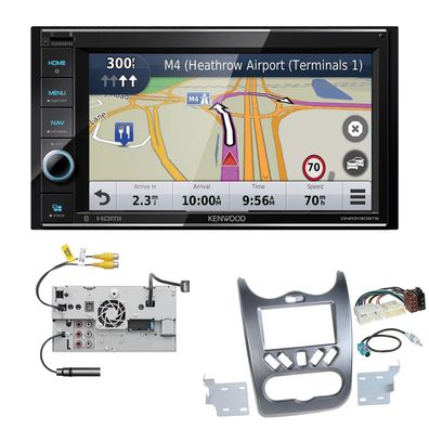 Kenwood Navigationssystem Apple CarPlay für Dacia Sandero / Stepway in anthrazit