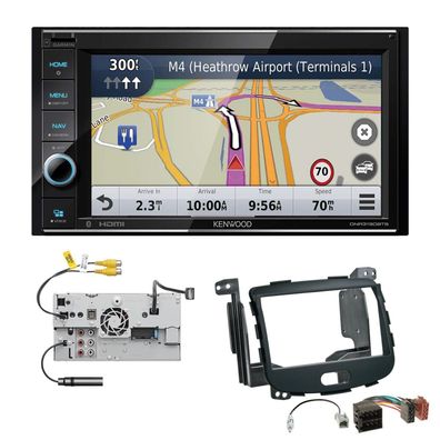 Kenwood Navigationssystem Apple CarPlay für Hyundai i10 Rubbertouch 2008-2013