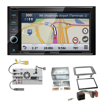 Kenwood Navigationssystem Apple CarPlay für Lancia Musa 2004-2012 anthrazit