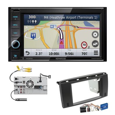 Kenwood Navigationssystem Apple CarPlay für Mercedes Benz R-Klasse inkl Canbus