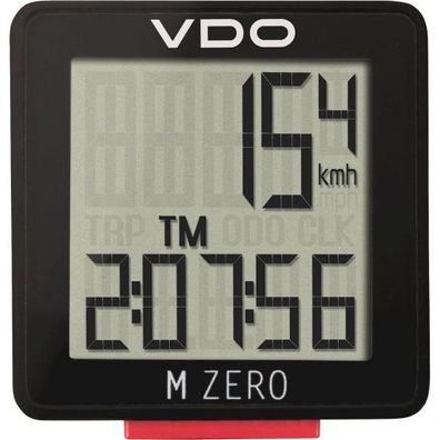 Fahrradcomputer M Zero Wr807 Schwarz/ Rot -U