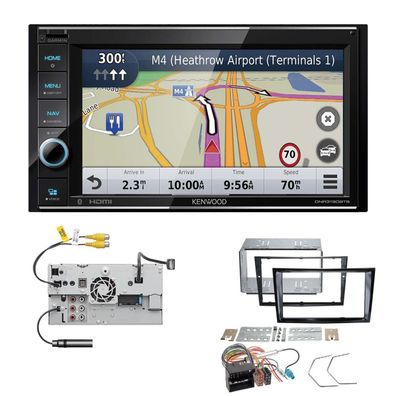 Kenwood Navigationssystem Apple CarPlay für Opel Astra H piano black