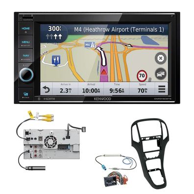 Kenwood Navigationssystem Apple CarPlay für Opel Astra J ab 2009 schwarz