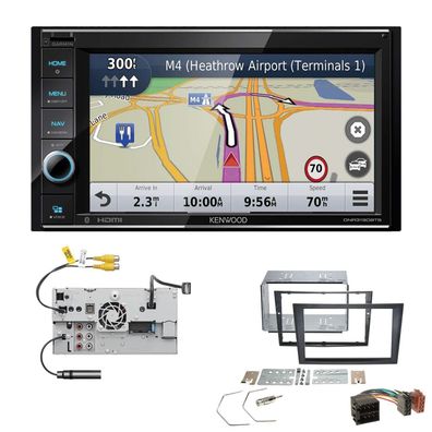 Kenwood Navigationssystem Apple CarPlay für Opel Combo 2001-2011 schwarz