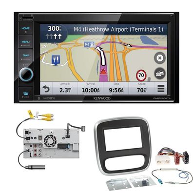 Kenwood Navigationssystem Apple CarPlay für Opel Vivaro ab 2014 silber/ schwarz