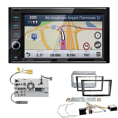 Kenwood Navigationssystem Apple CarPlay für Opel Zafira B schwarz inkl Canbus