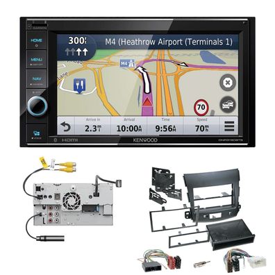 Kenwood Navigationssystem Apple CarPlay für Peugeot 4007 2007-2012 schwarz