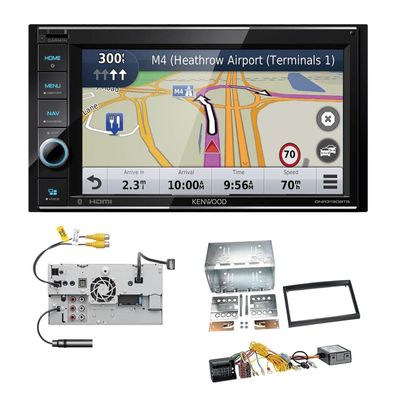 Kenwood Navigationssystem Apple CarPlay für Peugeot Expert und Partner schwarz