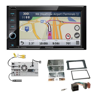 Kenwood Navigationssystem Apple CarPlay für Porsche Cayenne 2002-2010 schwarz