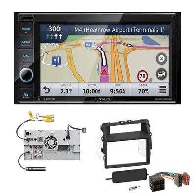 Kenwood Navigationssystem Apple CarPlay für Renault Trafic II Facelift schwarz