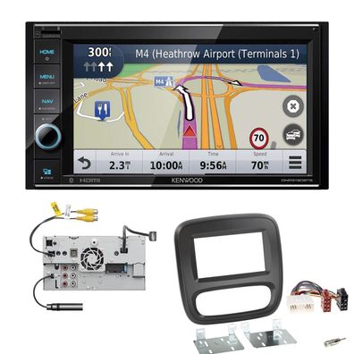 Kenwood Navigationssystem Apple CarPlay für Renault Trafic III ab 2014 schwarz
