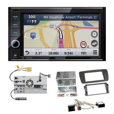 Kenwood Navigationssystem Apple CarPlay für Seat Ibiza IV tuamgrau inkl Canbus
