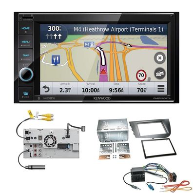 Kenwood Navigationssystem Apple CarPlay für Seat Leon in anthrazit 2005-2009
