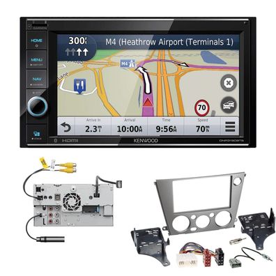 Kenwood Navigationssystem Apple CarPlay für Subaru Legacy IV 2005-2009 schwarz