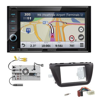 Kenwood Navigationssystem Apple CarPlay für Suzuki SX4 S-Cross ab 2013 schwarz