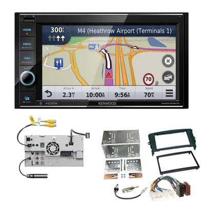 Kenwood Navigationssystem Apple CarPlay für Toyota Auris 2007-2012 schwarz