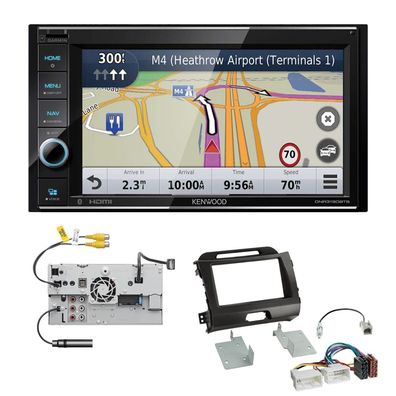 Kenwood Navigation Apple CarPlay für KIA Sportage 2010-2015 grau/ anthrazit