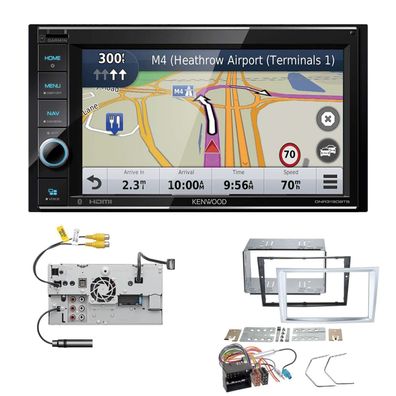 Kenwood Navigation Apple CarPlay für Opel Zafira B matt-chrome ohne Canbus