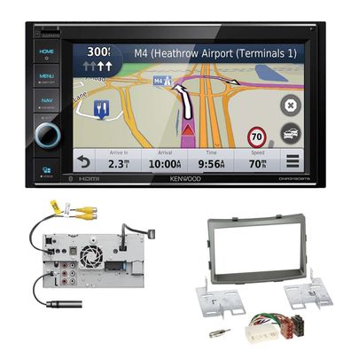 Kenwood Navigation Apple CarPlay für Ssangyong Rodius II ab 2013 dunkelsilber