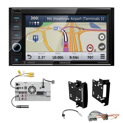 Kenwood Navigationssystem Apple CarPlay HDMI für Dodge Avenger 2007-2009 schwarz