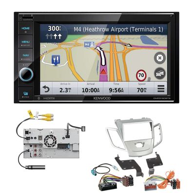 Kenwood Navigationssystem Apple CarPlay HDMI für Ford Fiesta silber ohne Display